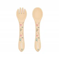 Sztućce dla dzieci - SASSI Sztućce silikonowe dla dzieci zestaw Lisek - miniaturka - grafika 1