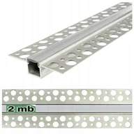 Akcesoria do oświetlenia - Profil aluminiowy do taśm Led do płyt karton-gips Gk Klosz 2m - miniaturka - grafika 1