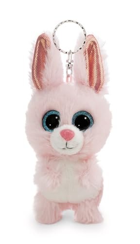 NICI Glubschis 63021 brelok króliczek Monni-Wonni, wierny pluszowy towarzysz do plecaka lub torby, zawieszka na kluczy dla małych i dużych, 9 cm, różowy