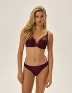 Biustonosze - Biustonosz push-up Olyvia - ciemny fioletowy 65F - miniaturka - grafika 1