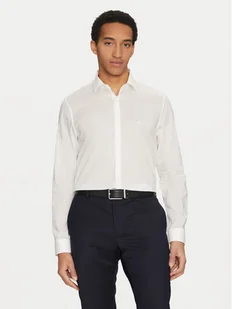 Calvin Klein Koszula K10K114356 Biały Regular Fit - Koszule męskie - miniaturka - grafika 1