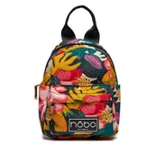Plecaki - Plecak Nobo BAGR051-KM08 Zielono Żółty - miniaturka - grafika 1