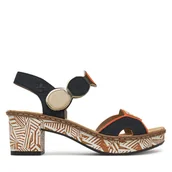 Sandały damskie - Sandały Rieker CEO-63876-90 Kolorowy - miniaturka - grafika 1