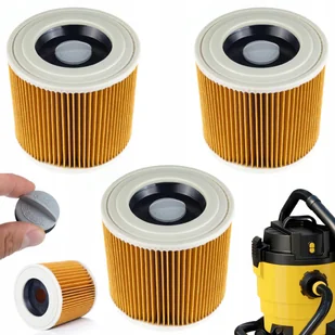 3x Filtr zmywalny do odkurzacza Kärcher MV2 MV3 WD2 WD3 - Filtry do odkurzaczy - miniaturka - grafika 1