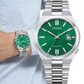 Zegarki męskie - ORYGINALNY Citizen NJ0150-81X Tsuyosa Green Automatic Classic Sapphire - miniaturka - grafika 1