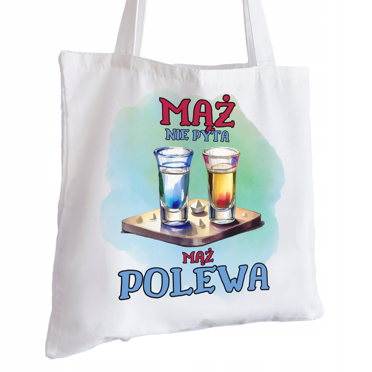 Torba Bawełniana biała dla Męża Na Prezent ekologiczna Trwały Nadruk