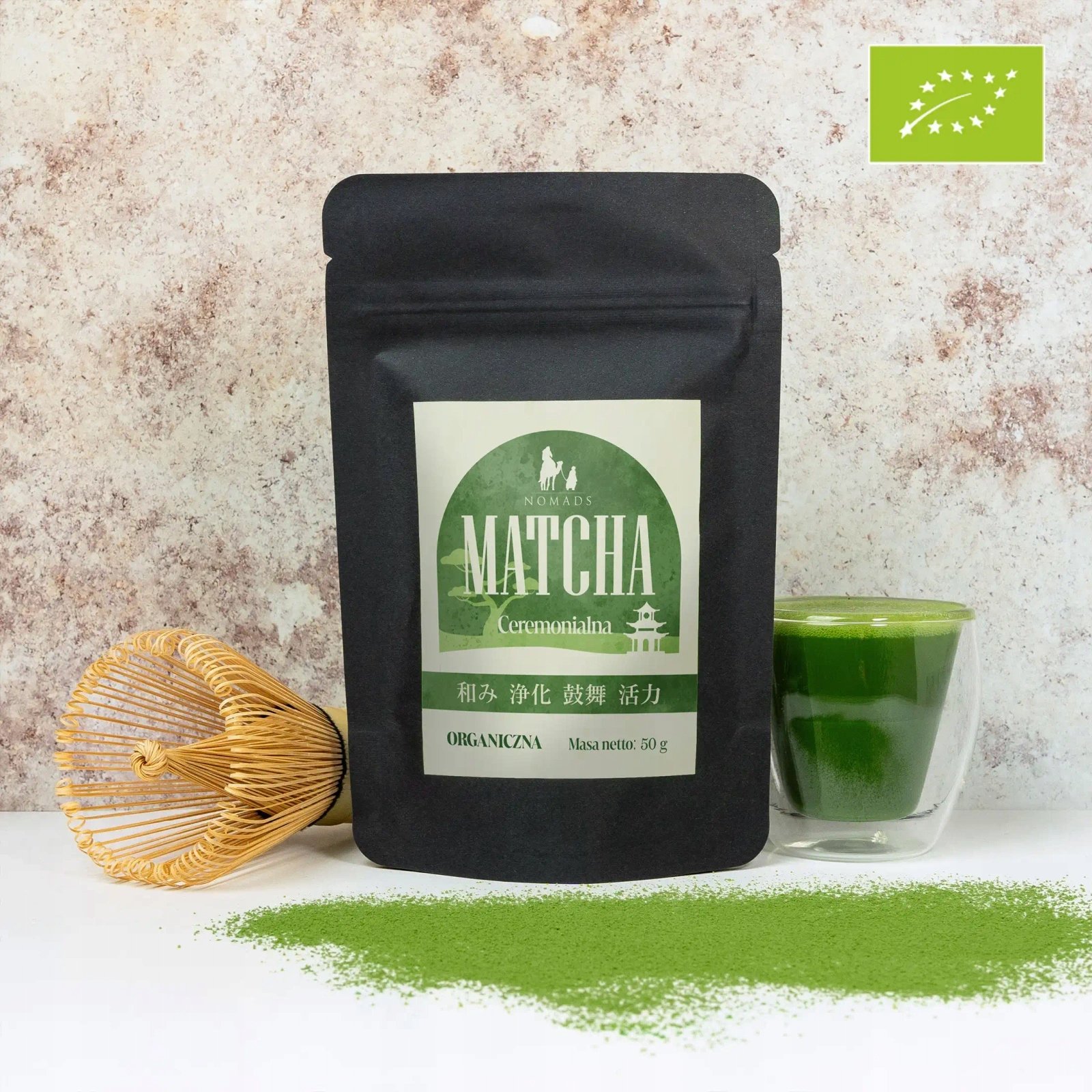 Matcha Ceremonialna Nomads japońska organiczna 50 g