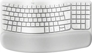 Logitech Wave Keys for Mac klawiatura Dom/Biuro Bluetooth AZERTY Francuski Biały 920-012406 - Klawiatury - miniaturka - grafika 1