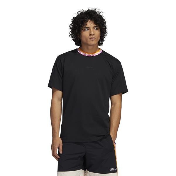 Koszulka męska adidas GN5627 RIB DETAIL SS T Czarna