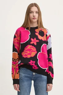 Desigual sweter NIAGARA damski kolor czarny lekki 24WWJF32 - Swetry damskie - miniaturka - grafika 1
