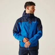 Kurtki męskie - Regatta Męska Kurtka Przeciwdeszczowa Highton IV Stretch Niebieski, Rozmiar: 4Xl - miniaturka - grafika 1