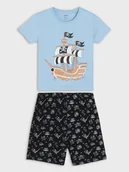 Piżamy chłopięce - Sinsay - Piżama dwuczęściowa - niebieski - miniaturka - grafika 1