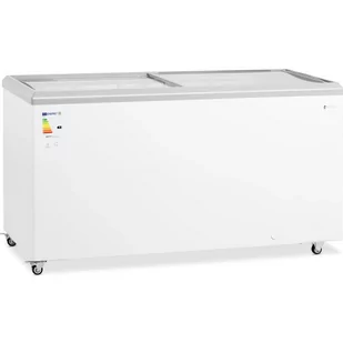 Zamrażarka skrzyniowa przeszklona z zamkiem do mrożonek lodów 450 l 340 W - Szafy i witryny chłodnicze - miniaturka - grafika 1