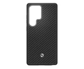 Etui i futerały do telefonów - Samsung Enzo Aramid Case do Galaxy S25 Ultra Black Silver - miniaturka - grafika 1