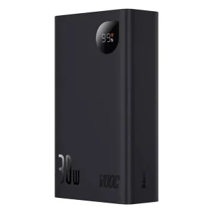 Baseus Adaman2 Powerbank 20000mAh 30W PPAD050001 z wyświetlaczem 2 x USB / 1x USB Typ C Power Delivery Quick Charge SCP czarny - Powerbanki - miniaturka - grafika 8
