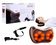 Masażery - PODUSZKA MASUJĄCA MASAŻER MASAŻ PLECY CIAŁO KARK BÓL KARKU PLECÓW DO AUTA - miniaturka - grafika 1