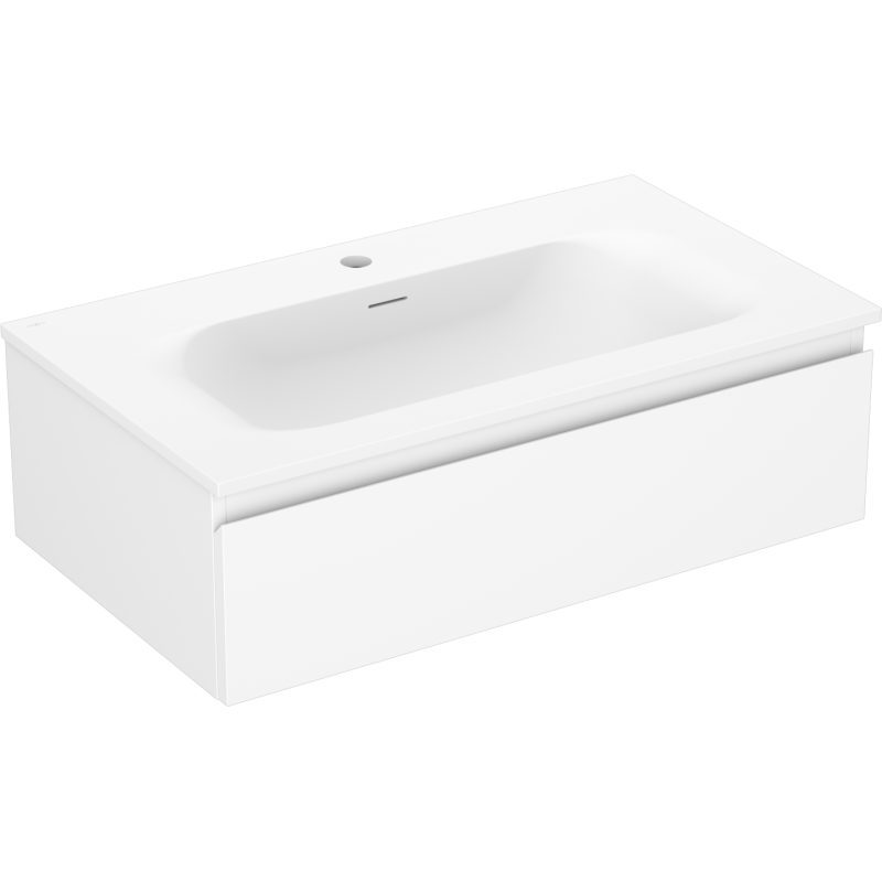 Mexen Orio szafka łazienkowa 80 cm z umywalką Vela, 1 szuflada, biała mat - 91A10-08023-1-BF01-W23M01