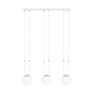 Lampy sufitowe - Emibig GLAM 3 WHITE/OPAL 1115/3 lampa wisząca szklane klosze GLAMOUR 1115/3 - miniaturka - grafika 1