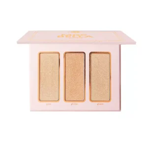 BH COSMETICS X MRS. BELLA HIGHLIGHTER TRIO PALETA DO MAKIJAŻU GOLDIE 9G - Rozświetlacze do twarzy i ciała - miniaturka - grafika 1