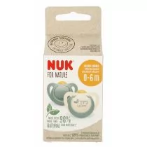 Nuk Smoczek uspokajający lateksowy 0-6m For Nature 10726081 2 szt. - Smoczki uspokajające - miniaturka - grafika 1