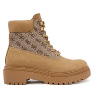 Botki damskie - Trapery Guess FLTLEA FAL10 Brązowy - miniaturka - grafika 1