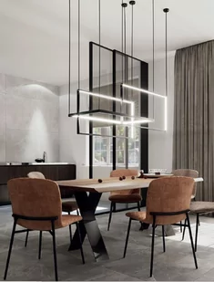 Maxlight Lampa wisząca Geometric P0271D czarna oprawa nowoczesna z funkcja ściemniania światła P0271D - Lampy sufitowe - miniaturka - grafika 2