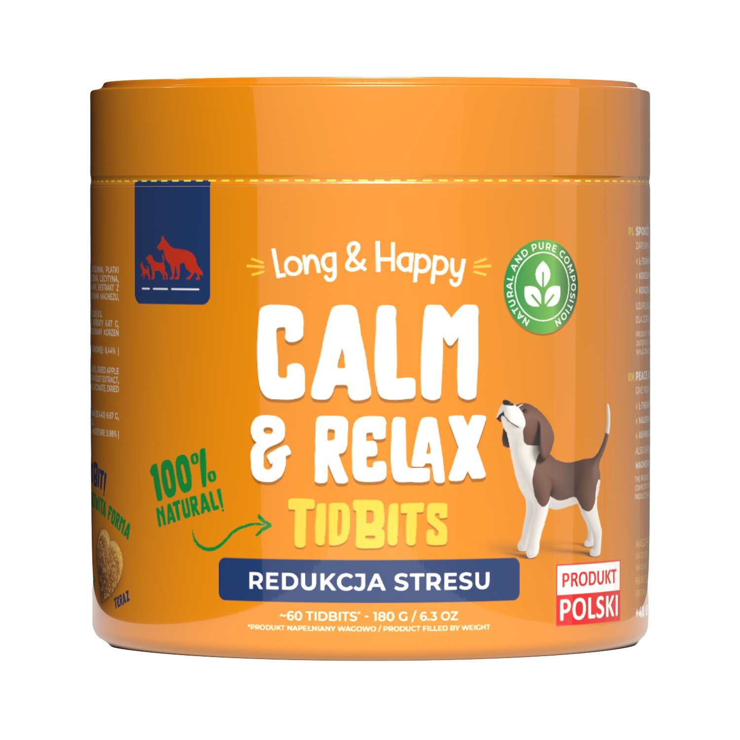 Long & Happy Calm & Relax Preparat Na Kondycję Psychiczną Psa