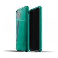 Etui i futerały do telefonów - Mujjo BV Full Leather Wallet Case etui skórzane do iPhone 11 zielone IEOMUW11AG - miniaturka - grafika 1