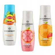 Syropy i koncentraty owocowe - Zestaw 3 koncentratów SodaStream Lipton Ice Tea Peach, Grapefruit, Mango - miniaturka - grafika 1