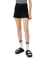 Spodenki damskie - Koton Damskie szorty jeansowe z kieszeniami bawełnianymi, Black (Blk), 36 - miniaturka - grafika 1
