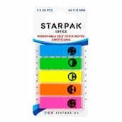 Zakładki do książek - Zakładka indeksująca 44x12mm 5x20K Emoticon - STARPAK - miniaturka - grafika 1