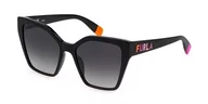 Okulary przeciwsłoneczne - Furla Okulary damskie, Shiny Black, 54 - miniaturka - grafika 1