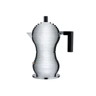 Zaparzacze i kawiarki - Alessi Zaparzacz do espresso Pulcina z czarnym uchwytem 150 ml - miniaturka - grafika 1