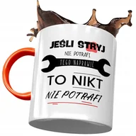 Kubki - Kubek Pomarańczowy Dla Stryja na Urodziny Prezent z Nadrukiem ze Zdjęciem + Opakowanie na prezent (wzór 02) - miniaturka - grafika 1