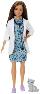Barbie Lalka Kariera Weterynarz DVF50/GJL63) DVF50/GJL63 - Lalki dla dziewczynek - miniaturka - grafika 1