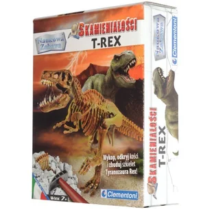 Clementoni, zestaw edukacyjny Skamieniałości: T-Rex - Mały naukowiec - miniaturka - grafika 1