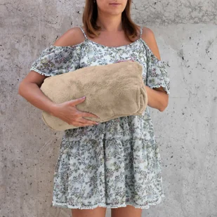Bluzair Koco Bluza Oversize Kapturem Beżowa 4w1 - Księgarnia OUTLET - miniaturka - grafika 8