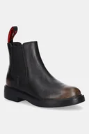 Botki damskie - Camper sztyblety skórzane Dean damskie kolor czarny na płaskim obcasie K400761-009 - miniaturka - grafika 1