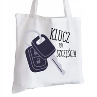 Torby i wózki na zakupy - Torba Bawełniana biała dla Kierowcy Na Prezent ekologiczna Trwały Nadruk - miniaturka - grafika 1