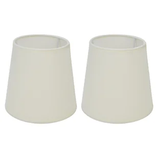 2szt Klosz do lampy wewnętrznej Klosz z tkaniny w stylu europejskim do E14 Żyrandol Lampa stołowa Lampa podłogowa (PX17 Beżowy) - Oprawy, klosze i abażury - miniaturka - grafika 1