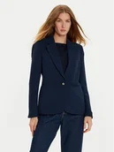 Marynarki i żakiety damskie - Tommy Hilfiger Marynarka WW0WW44096 Granatowy Slim Fit - miniaturka - grafika 1