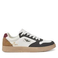 Sneakersy męskie - Sneakersy Aeronautica Militare 242SC235PL244 Brązowy - miniaturka - grafika 1