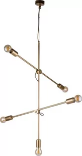 Nowodvorski LAMPA wisząca STICKS 9076 industrialna OPRAWKA metalowa na żarówki złota 9076 - Lampy sufitowe - miniaturka - grafika 1
