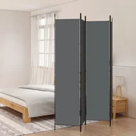 Parawany - Lumarko Parawan 4-panelowy, antracytowy, 200x220 cm, tkanina! - miniaturka - grafika 1