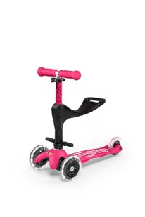 Micro - Hulajnoga Mini 3w1 Deluxe Plus Pink LED - Hulajnogi - miniaturka - grafika 1