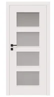 Drzwi wewnętrzne - Dre Drzwi Wewnętrzne Z Szybą Modern 30 Okleina Biała Mat - miniaturka - grafika 1