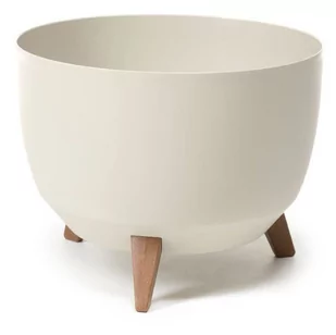LAMELA Donica MISA ROMA śr. 29 cm beżowa - Donice - miniaturka - grafika 1