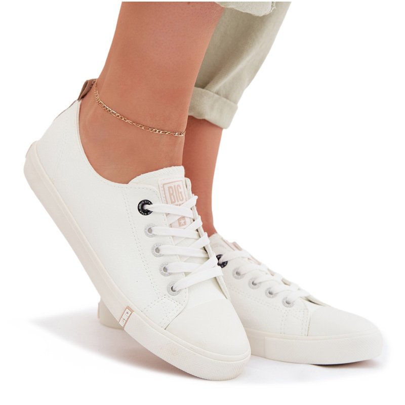 Trampki Damskie Z Eko Skóry Big Star TT274023 Białe 36-36