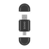 Inne akcesoria audio-wideo - Savio TR-17 bezprzewodowy nadajnik audio USB Czarny - miniaturka - grafika 1