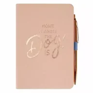 Długopisy - Notes 11x16,5cm z długopisem Rose Gold - STARPAK - miniaturka - grafika 1